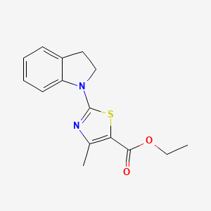 Ethyl 2-(2,3-dihydroindol-1-yl)-4-methyl-1,3-thiazole-5-carboxylate