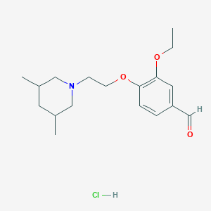 4-[2-(3,5-Dimethylpiperidin-1-yl)ethoxy]-3-ethoxybenzaldehyde;hydrochloride