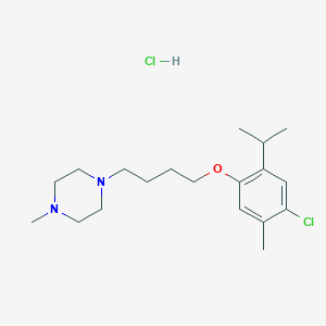 1-[4-(4-Chloro-5-methyl-2-propan-2-ylphenoxy)butyl]-4-methylpiperazine;hydrochloride