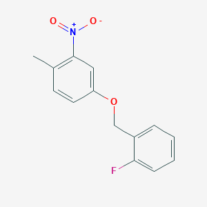 2-fluorobenzyl 4-methyl-3-nitrophenyl ether