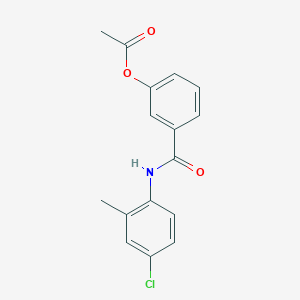 3-{[(4-chloro-2-methylphenyl)amino]carbonyl}phenyl acetate