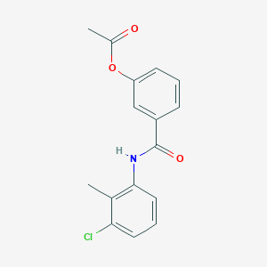 3-{[(3-chloro-2-methylphenyl)amino]carbonyl}phenyl acetate