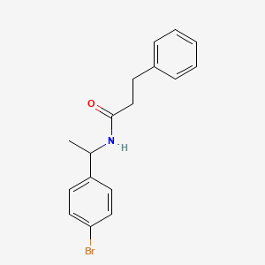 N-[1-(4-bromophenyl)ethyl]-3-phenylpropanamide