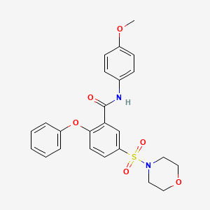 N-(4-methoxyphenyl)-5-(4-morpholinylsulfonyl)-2-phenoxybenzamide