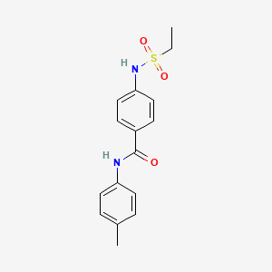 4-[(ethylsulfonyl)amino]-N-(4-methylphenyl)benzamide