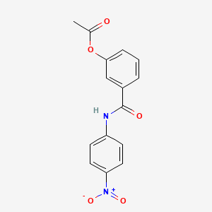 [3-[(4-Nitrophenyl)carbamoyl]phenyl] acetate