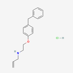 N-[2-(4-benzylphenoxy)ethyl]prop-2-en-1-amine;hydrochloride