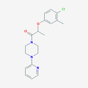 1-[2-(4-chloro-3-methylphenoxy)propanoyl]-4-(2-pyridinyl)piperazine