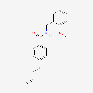 N-[(2-methoxyphenyl)methyl]-4-prop-2-enoxybenzamide