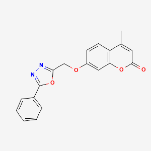 4-methyl-7-[(5-phenyl-1,3,4-oxadiazol-2-yl)methoxy]-2H-chromen-2-one