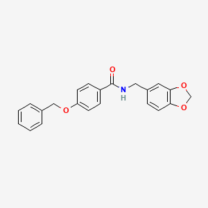 N-(1,3-benzodioxol-5-ylmethyl)-4-(benzyloxy)benzamide