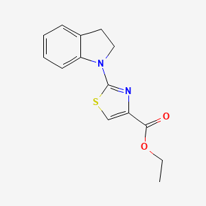 Ethyl 2-(2,3-dihydroindol-1-yl)-1,3-thiazole-4-carboxylate