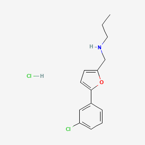 N-{[5-(3-chlorophenyl)-2-furyl]methyl}-1-propanamine hydrochloride