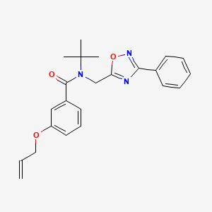 3-(allyloxy)-N-(tert-butyl)-N-[(3-phenyl-1,2,4-oxadiazol-5-yl)methyl]benzamide