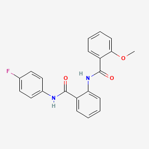 N-(2-{[(4-fluorophenyl)amino]carbonyl}phenyl)-2-methoxybenzamide