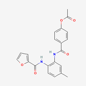 4-({[2-(2-furoylamino)-5-methylphenyl]amino}carbonyl)phenyl acetate