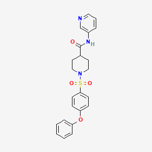 1-(4-phenoxyphenyl)sulfonyl-N-pyridin-3-ylpiperidine-4-carboxamide