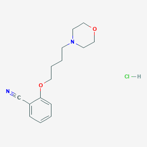 2-(4-Morpholin-4-ylbutoxy)benzonitrile;hydrochloride