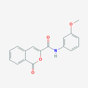 molecular formula C17H13NO4 B440010 N-(3-methoxyphenyl)-1-oxo-1H-isochromene-3-carboxamide CAS No. 352681-84-6