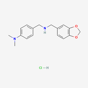 (1,3-benzodioxol-5-ylmethyl)[4-(dimethylamino)benzyl]amine hydrochloride