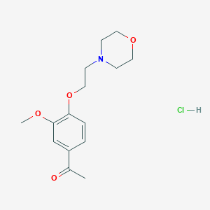 1-[3-Methoxy-4-(2-morpholin-4-ylethoxy)phenyl]ethanone;hydrochloride