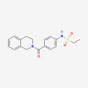 N-[4-(3,4-dihydro-2(1H)-isoquinolinylcarbonyl)phenyl]ethanesulfonamide