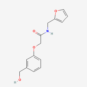 N-(2-furylmethyl)-2-[3-(hydroxymethyl)phenoxy]acetamide