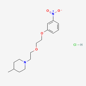 4-Methyl-1-[2-[2-(3-nitrophenoxy)ethoxy]ethyl]piperidine;hydrochloride