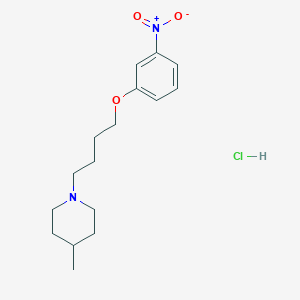 4-Methyl-1-[4-(3-nitrophenoxy)butyl]piperidine;hydrochloride