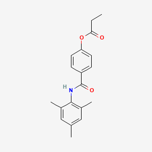 4-[(mesitylamino)carbonyl]phenyl propionate