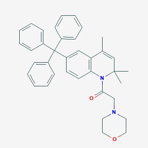 molecular formula C37H38N2O2 B440045 2,2,4-Trimethyl-1-(4-morpholinylacetyl)-6-trityl-1,2-dihydroquinoline CAS No. 300837-03-0
