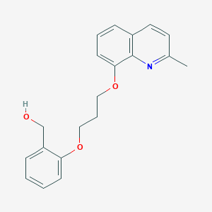 molecular formula C20H21NO3 B4400485 (2-{3-[(2-methyl-8-quinolinyl)oxy]propoxy}phenyl)methanol 