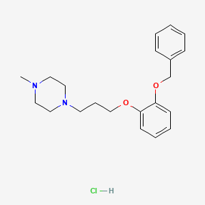 1-Methyl-4-[3-(2-phenylmethoxyphenoxy)propyl]piperazine;hydrochloride