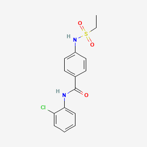 N-(2-chlorophenyl)-4-[(ethylsulfonyl)amino]benzamide