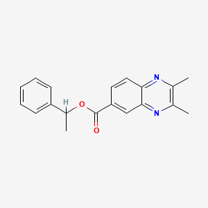 1-Phenylethyl 2,3-dimethylquinoxaline-6-carboxylate