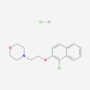 4-[2-(1-Chloronaphthalen-2-yl)oxyethyl]morpholine;hydrochloride