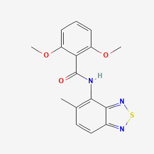 2,6-dimethoxy-N-(5-methyl-2,1,3-benzothiadiazol-4-yl)benzamide