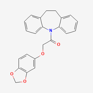 5-[(1,3-benzodioxol-5-yloxy)acetyl]-10,11-dihydro-5H-dibenzo[b,f]azepine