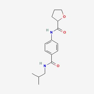 N-{4-[(isobutylamino)carbonyl]phenyl}tetrahydro-2-furancarboxamide