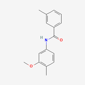 N-(3-methoxy-4-methylphenyl)-3-methylbenzamide