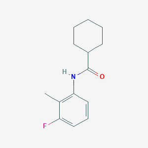 molecular formula C14H18FNO B4400578 N-(3-fluoro-2-methylphenyl)cyclohexanecarboxamide 