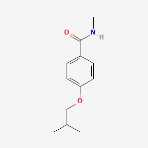 molecular formula C12H17NO2 B4400582 N-methyl-4-(2-methylpropoxy)benzamide 