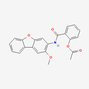 2-{[(2-methoxydibenzo[b,d]furan-3-yl)amino]carbonyl}phenyl acetate