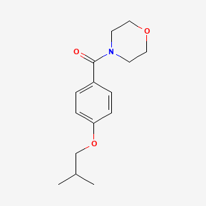 molecular formula C15H21NO3 B4400640 [4-(2-Methylpropoxy)phenyl](morpholin-4-yl)methanone 