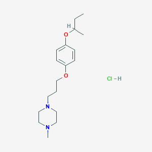 1-[3-(4-Butan-2-yloxyphenoxy)propyl]-4-methylpiperazine;hydrochloride