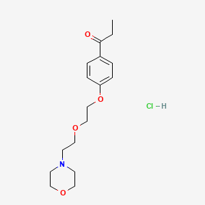 1-[4-[2-(2-Morpholin-4-ylethoxy)ethoxy]phenyl]propan-1-one;hydrochloride