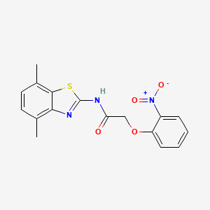 N-(4,7-dimethyl-1,3-benzothiazol-2-yl)-2-(2-nitrophenoxy)acetamide