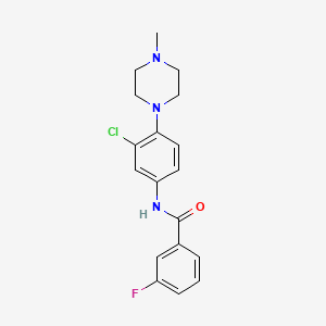 N-[3-chloro-4-(4-methyl-1-piperazinyl)phenyl]-3-fluorobenzamide