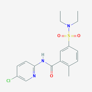 N-(5-chloropyridin-2-yl)-5-(diethylsulfamoyl)-2-methylbenzamide