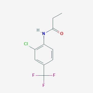 N-[2-chloro-4-(trifluoromethyl)phenyl]propanamide